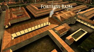 Animation of ancient Roman Fort in Caerleon Wales [upl. by Delmer]