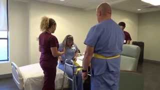 Physical Therapy Transfer Training  How To Transfer From Wheelchair To Bed [upl. by Bounds]