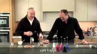 How to make a frappé coffee using an aerolatte milk frother [upl. by Tacye714]