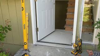 Jeld Wen Front Door Installation  Really crappy products and craftsmanship PART 1 [upl. by Desdee964]