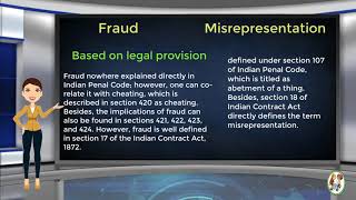 What is Difference Between Fraud amp Misrepresentation [upl. by Oedama]