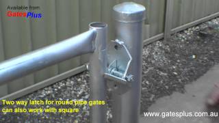 Gate Latch 2 way for round pipe and square [upl. by Kristyn]