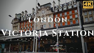 London Victoria Station Walk Through England 4K [upl. by Acissej]