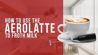 How To Use the AeroLatte To Froth Milk [upl. by Arlee]