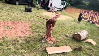 A fabulous range of wooden sculpture at Caerleon festival 2024 [upl. by Rehpotsrhc]