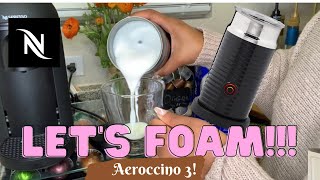 How To Foam Milk With Aeroccino 3 Make Coffee With Foam Tips amp Tricks  Easy Foamed Latte Recipe [upl. by Leoine]