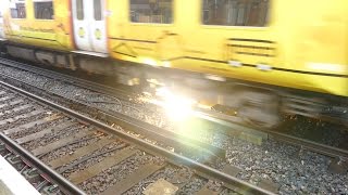 Merseyrail 507 009 making arcs at Birkdale station [upl. by Gninnahc599]