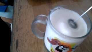 Aerolatte Review Frothing Cold Milk In Under 1 Minute [upl. by Ahsinyt]